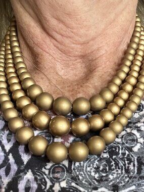Triple strand necklace